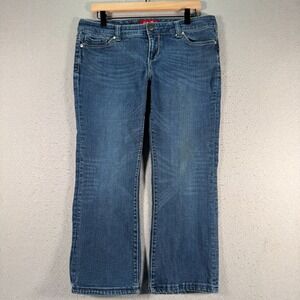 Seven7‎ Bootcut Jeans Womens 12P Blue Medium Wash Mid Rise Denim Comfort Stretch